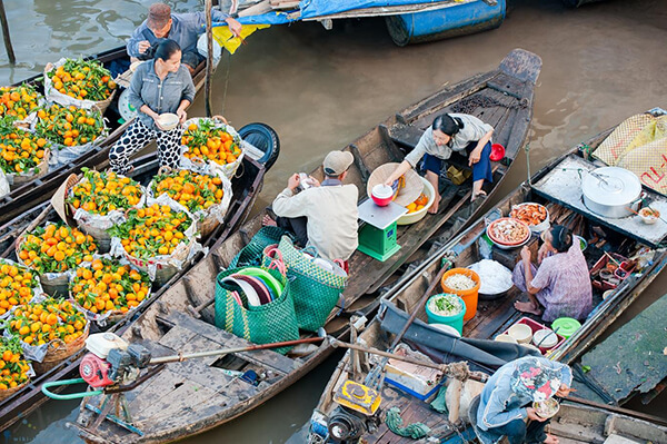 chợ nổi cái răng cần thơ