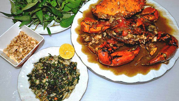 tiết canh cua món ngon phú quốc