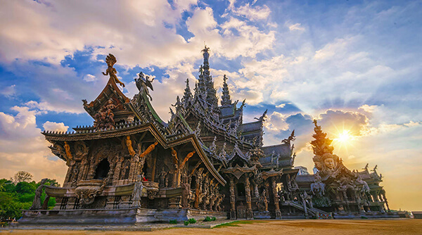 đền chân lý sanctuary of truth thái lan elines